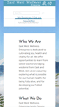Mobile Screenshot of eastwestwellnessenterprise.org
